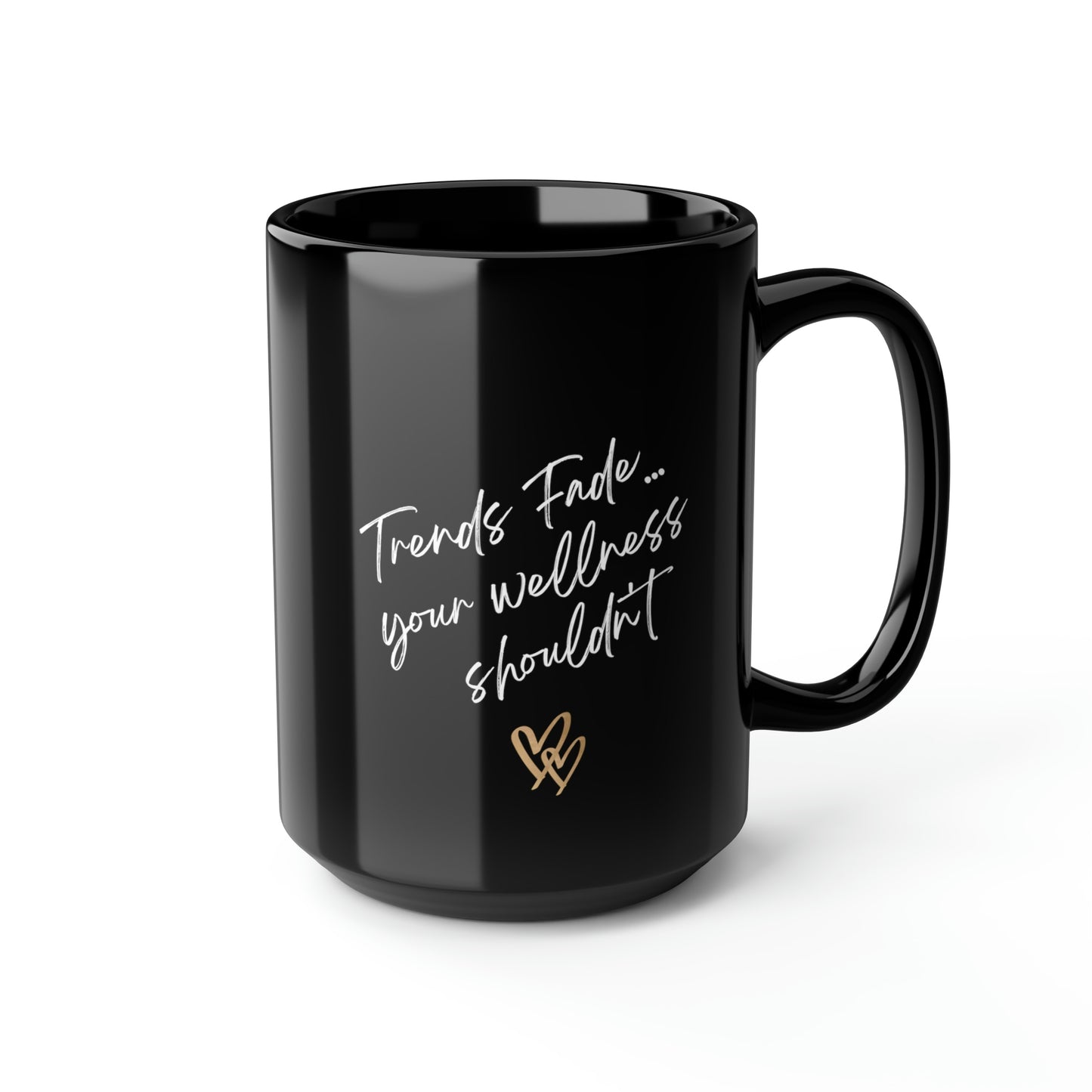 "Trends Fade" Black Mug, 15oz